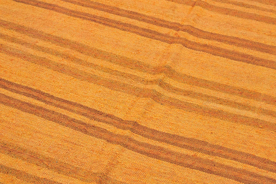 4x7 Orange Color Hemp Kilim Rug - 50432