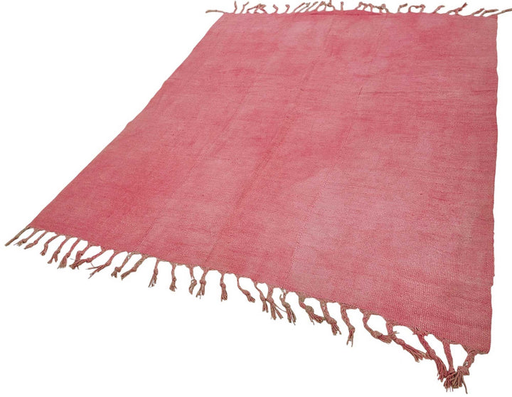 6x8 Pink Color Hemp Kilim Rug - 50434