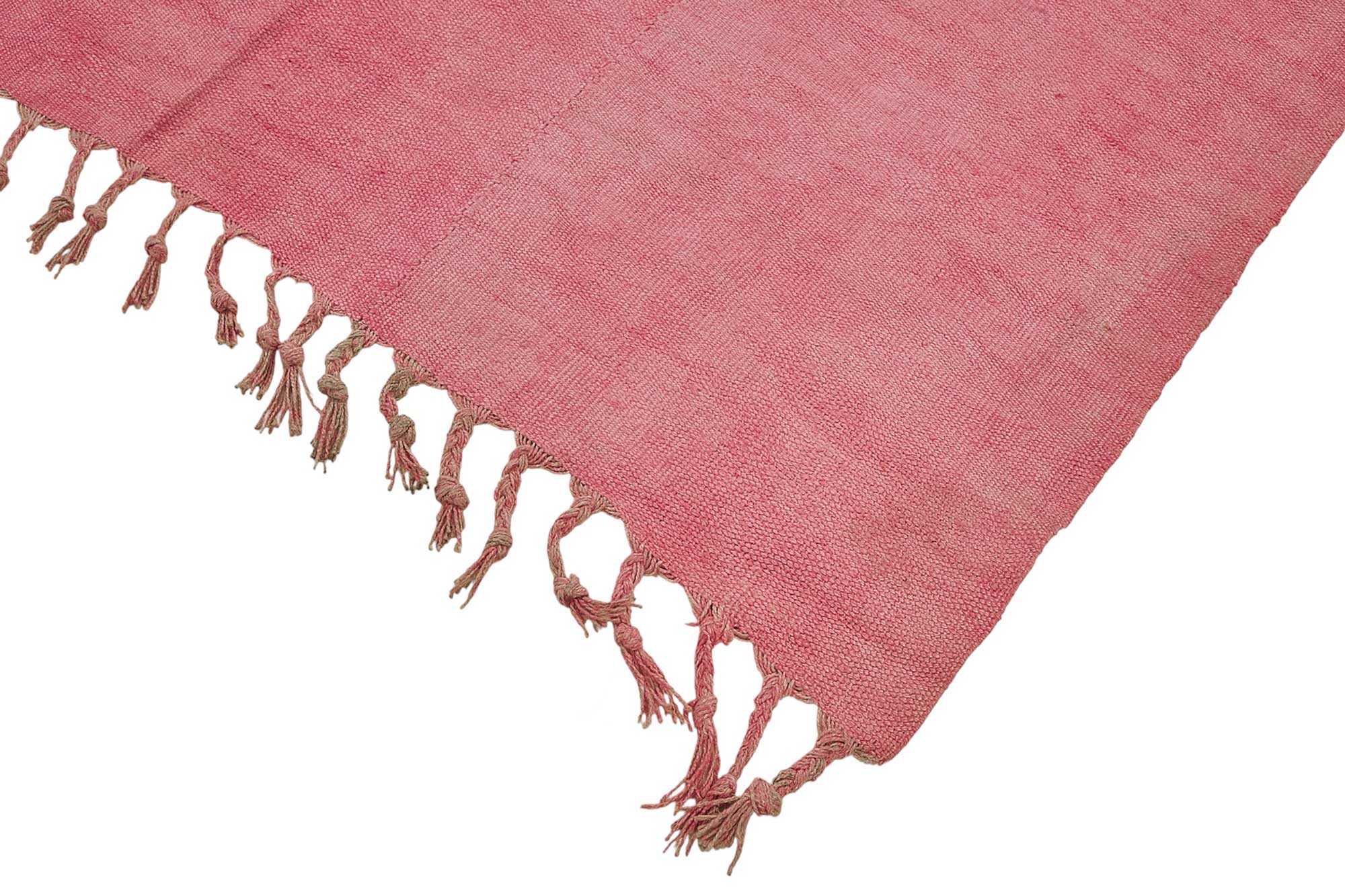 6x8 Pink Color Hemp Kilim Rug - 50434