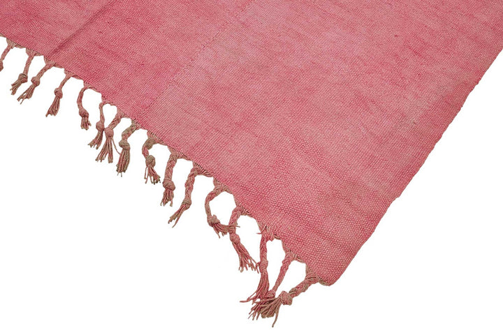 6x8 Pink Color Hemp Kilim Rug - 50434