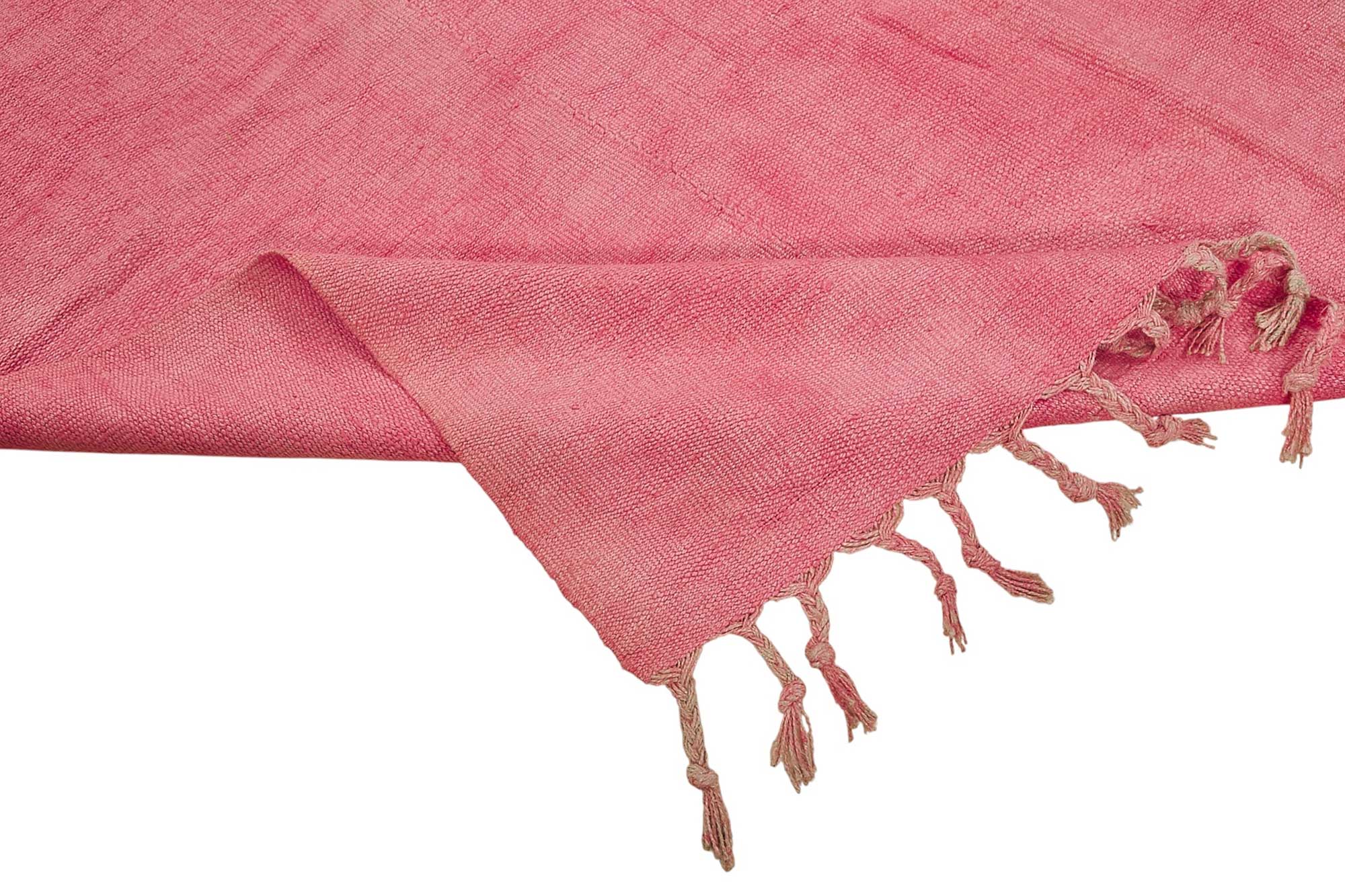 6x8 Pink Color Hemp Kilim Rug - 50434