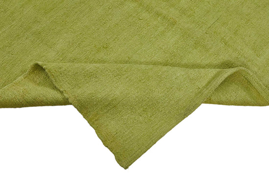 5x9 Green Color Hemp Kilim Rug - 50436
