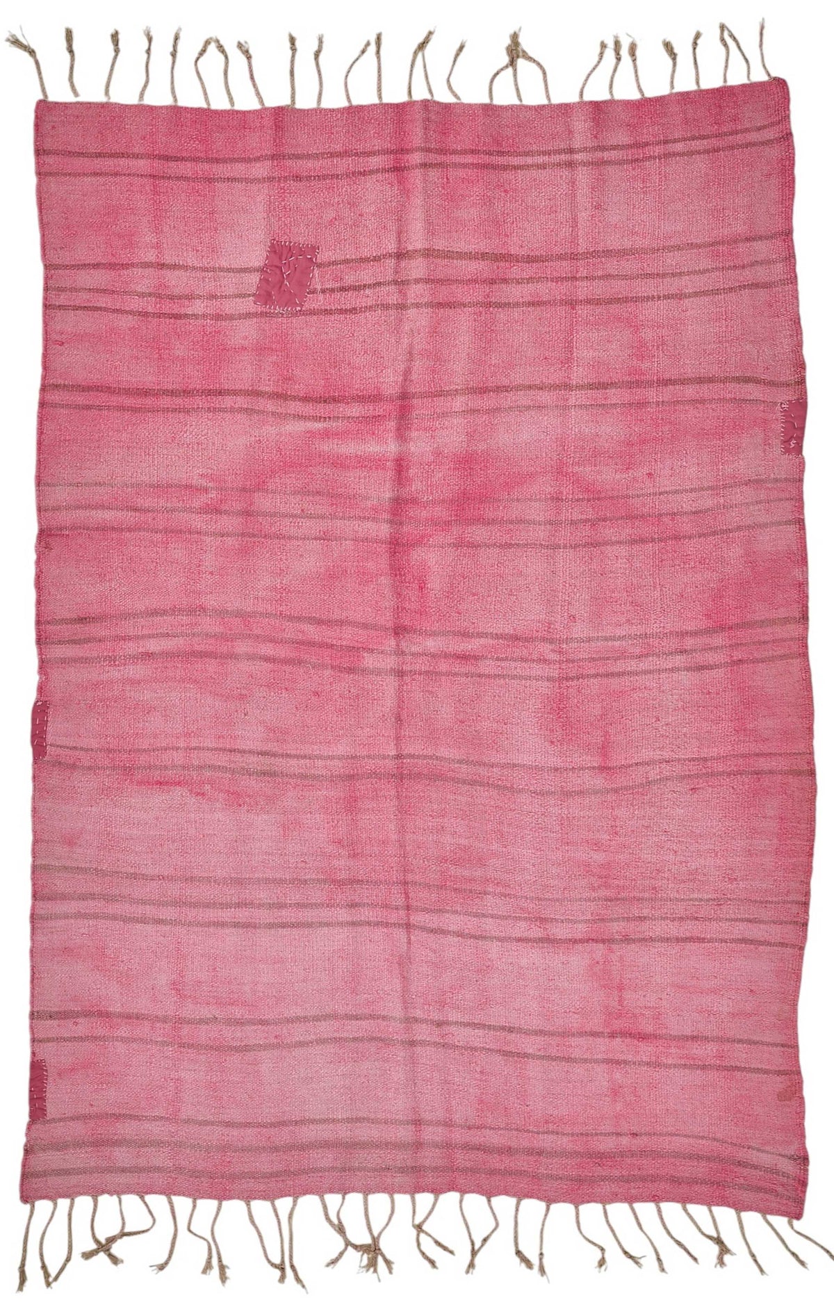 5x7 Pink Color Hemp Kilim Rug - 50437