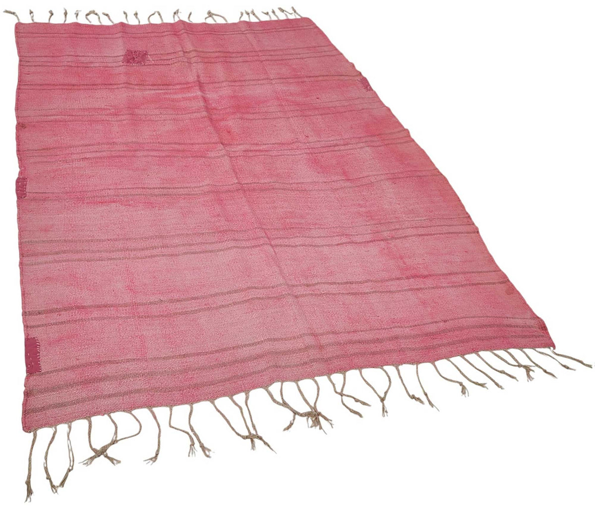 5x7 Pink Color Hemp Kilim Rug - 50437