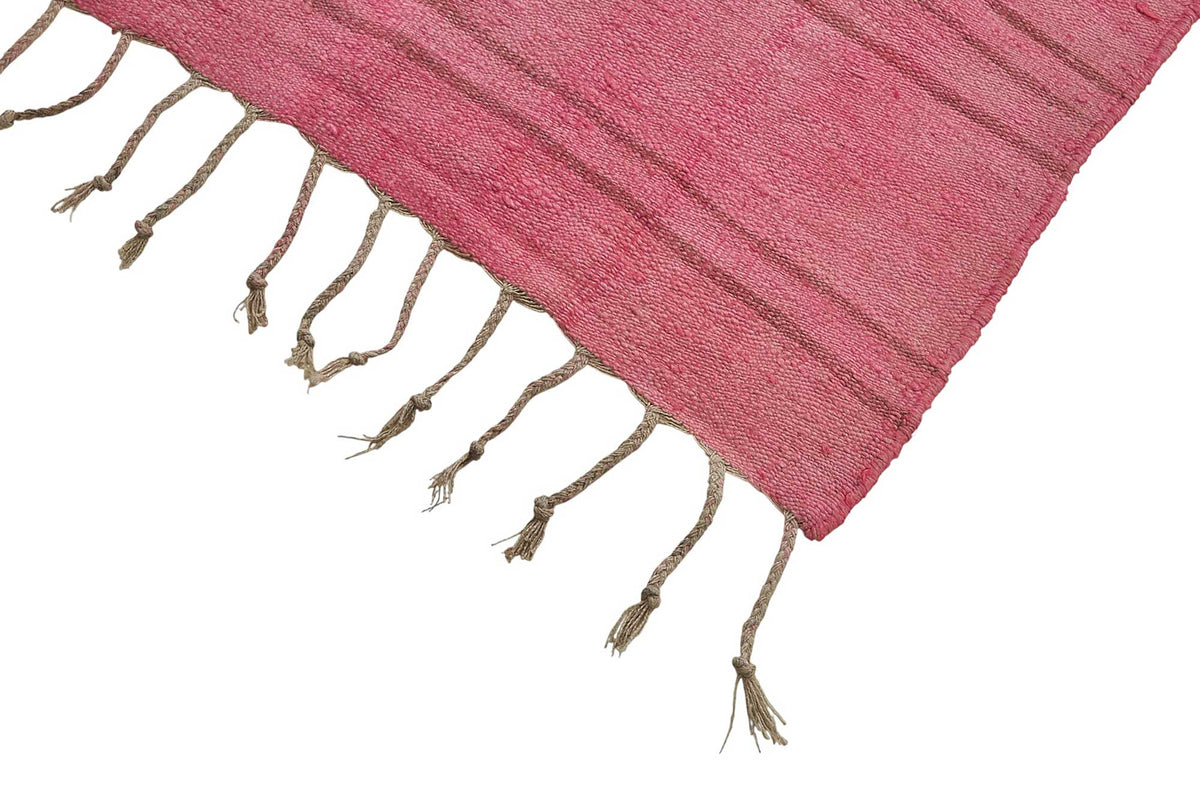 5x7 Pink Color Hemp Kilim Rug - 50437