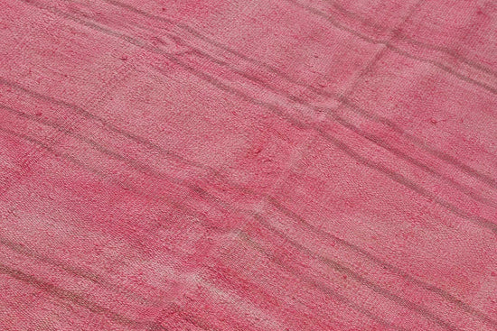 5x7 Pink Color Hemp Kilim Rug - 50437