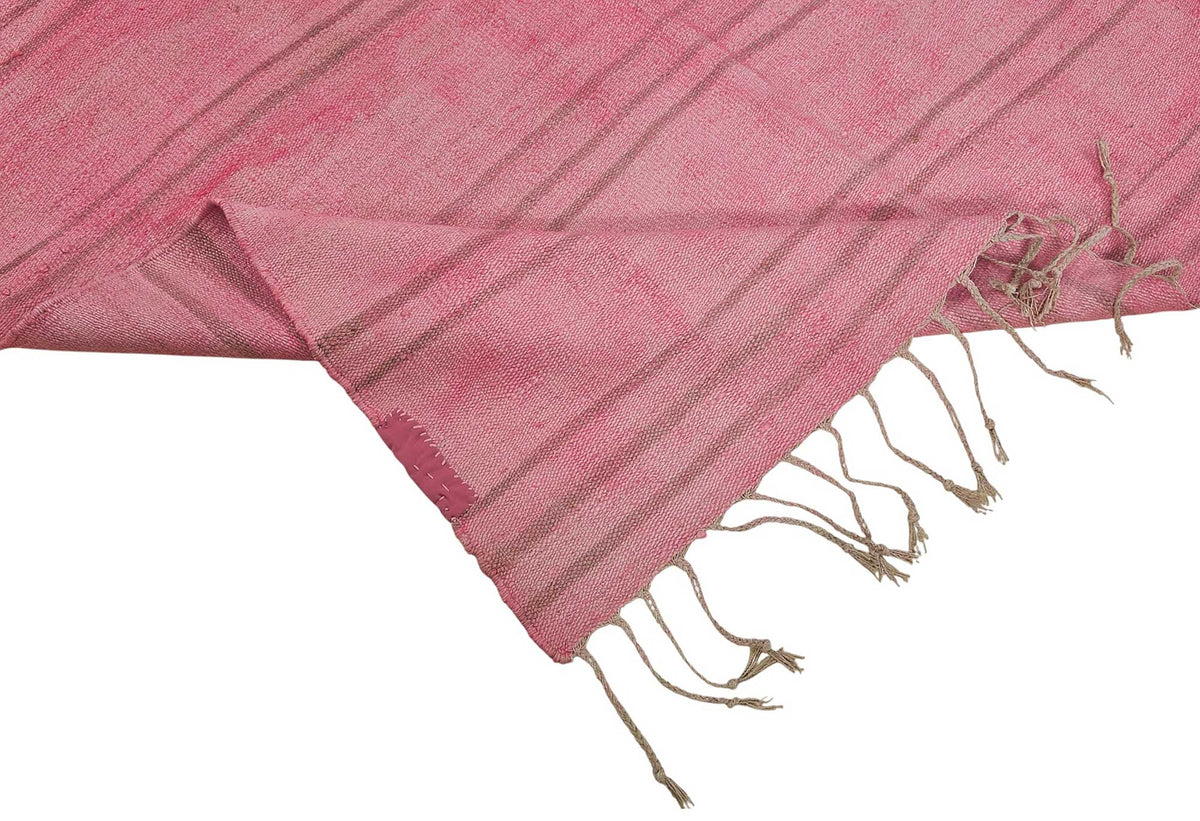 5x7 Pink Color Hemp Kilim Rug - 50437