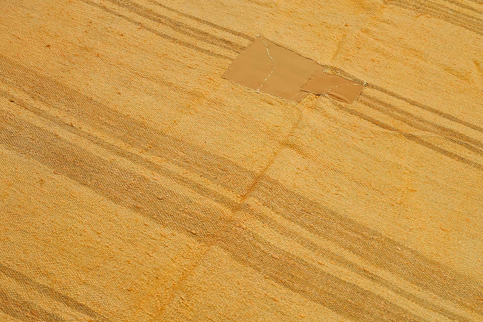 5x8 Yellow Color Hemp Kilim Rug - 50438