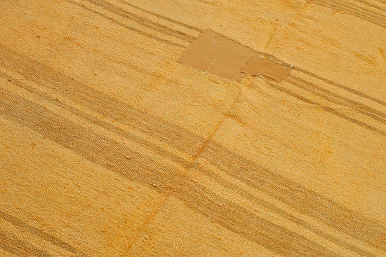 5x8 Yellow Color Hemp Kilim Rug - 50438