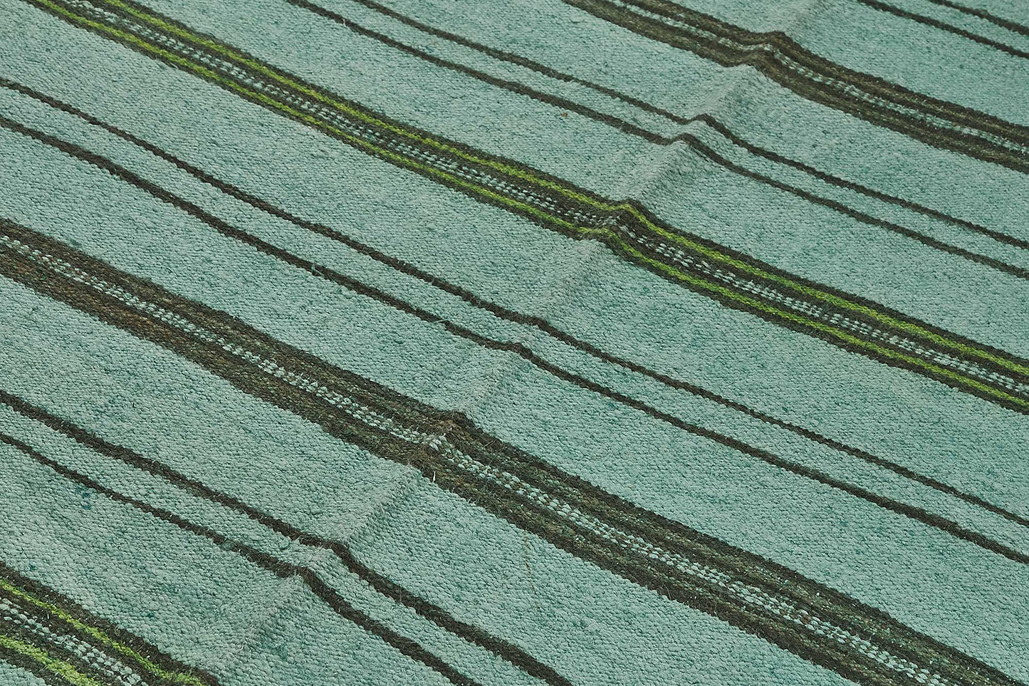 5x8 Blue Color Hemp Kilim Rug - 50439