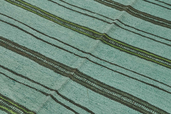 5x8 Blue Color Hemp Kilim Rug - 50439