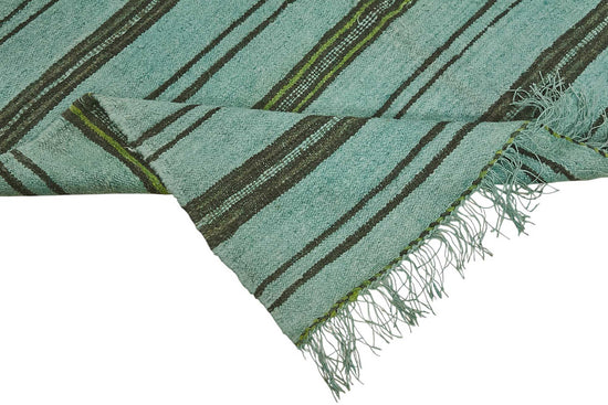 5x8 Blue Color Hemp Kilim Rug - 50439