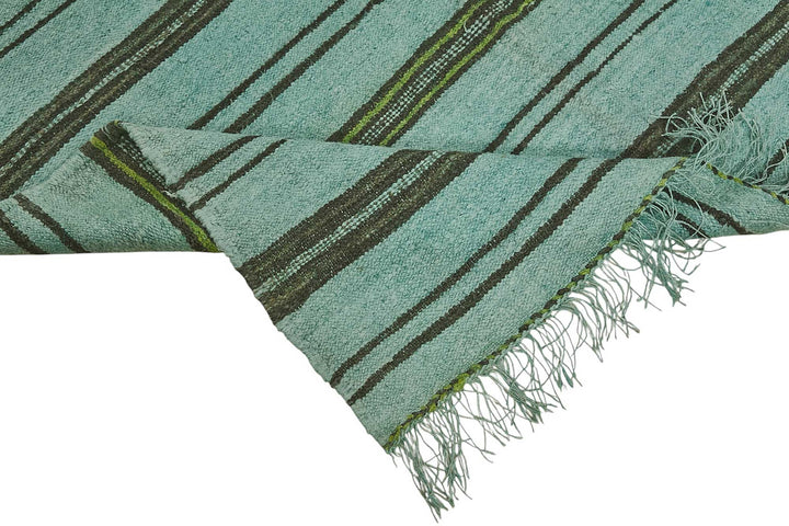 5x8 Blue Color Hemp Kilim Rug - 50439