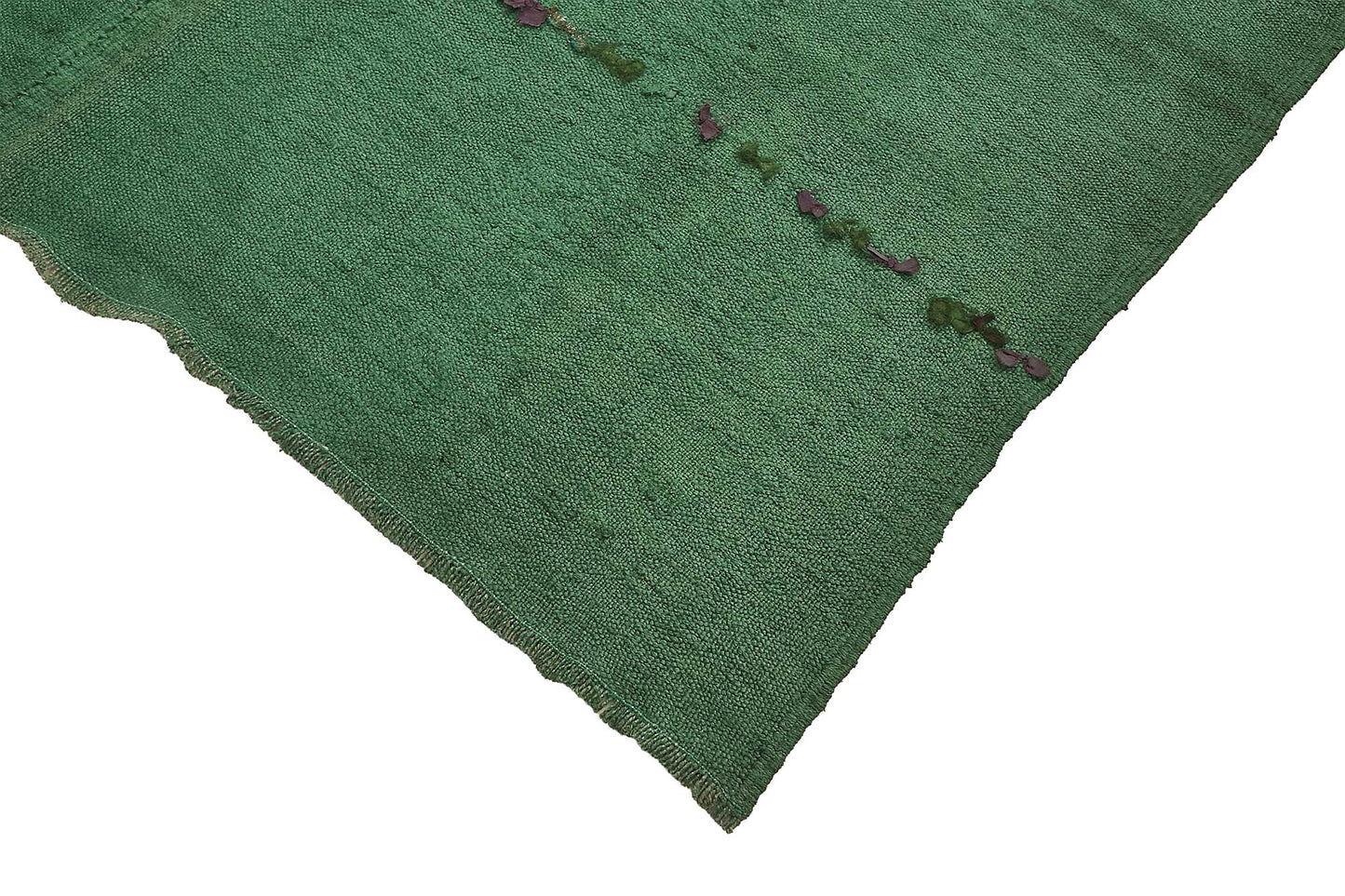 6x9 Green Color Hemp Kilim Rug - 50440