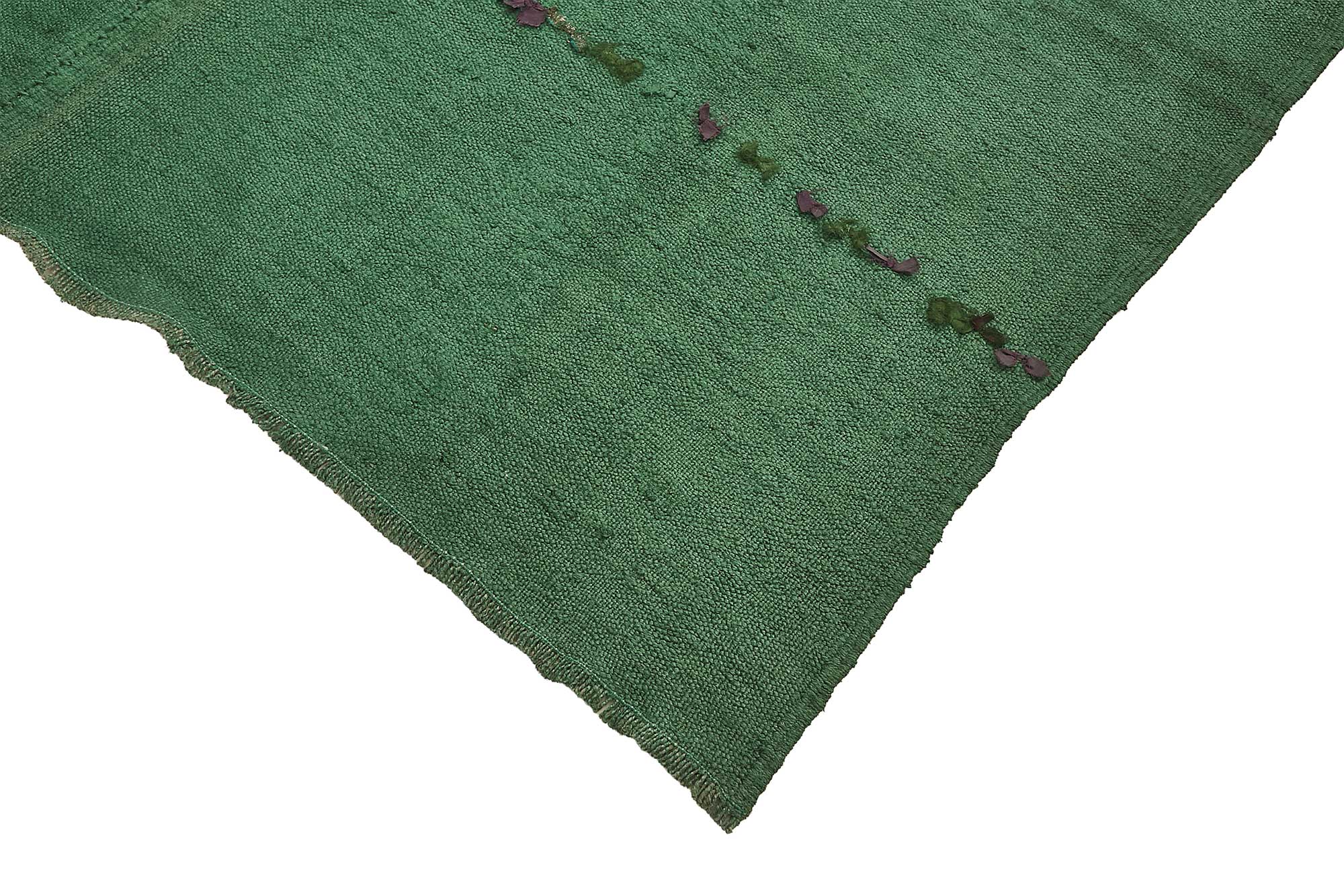 6x9 Green Color Hemp Kilim Rug - 50440