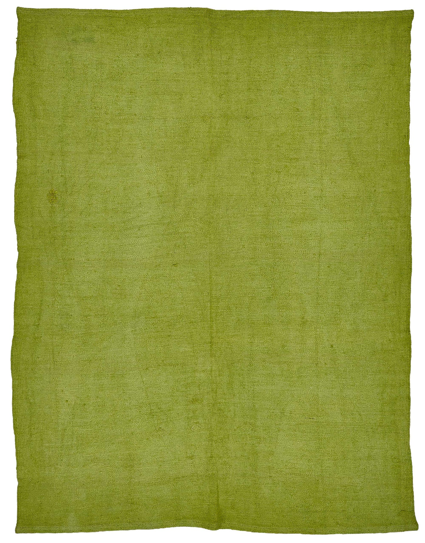 5x7 Green Color Hemp Kilim Rug - 50441