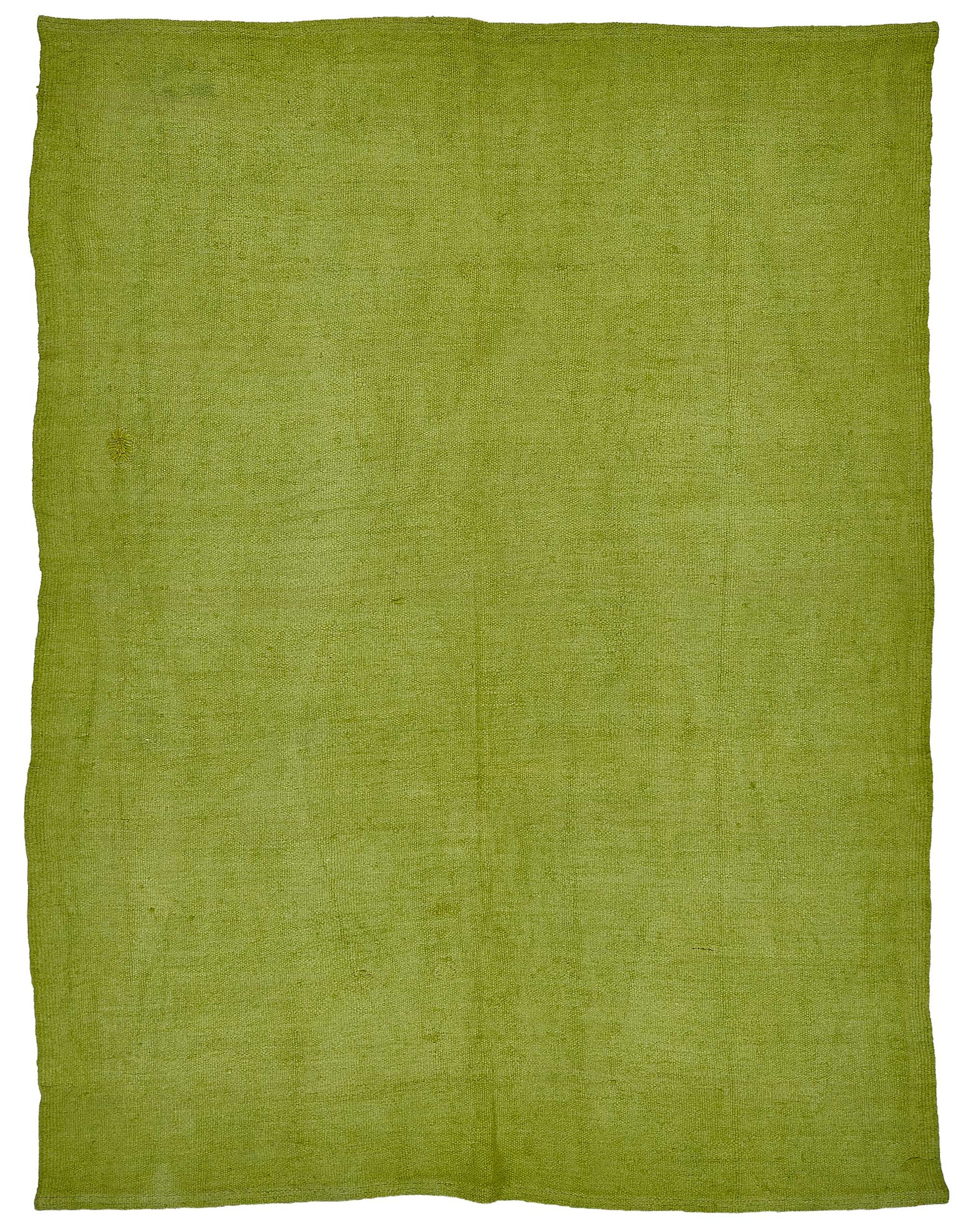 5x7 Green Color Hemp Kilim Rug - 50441