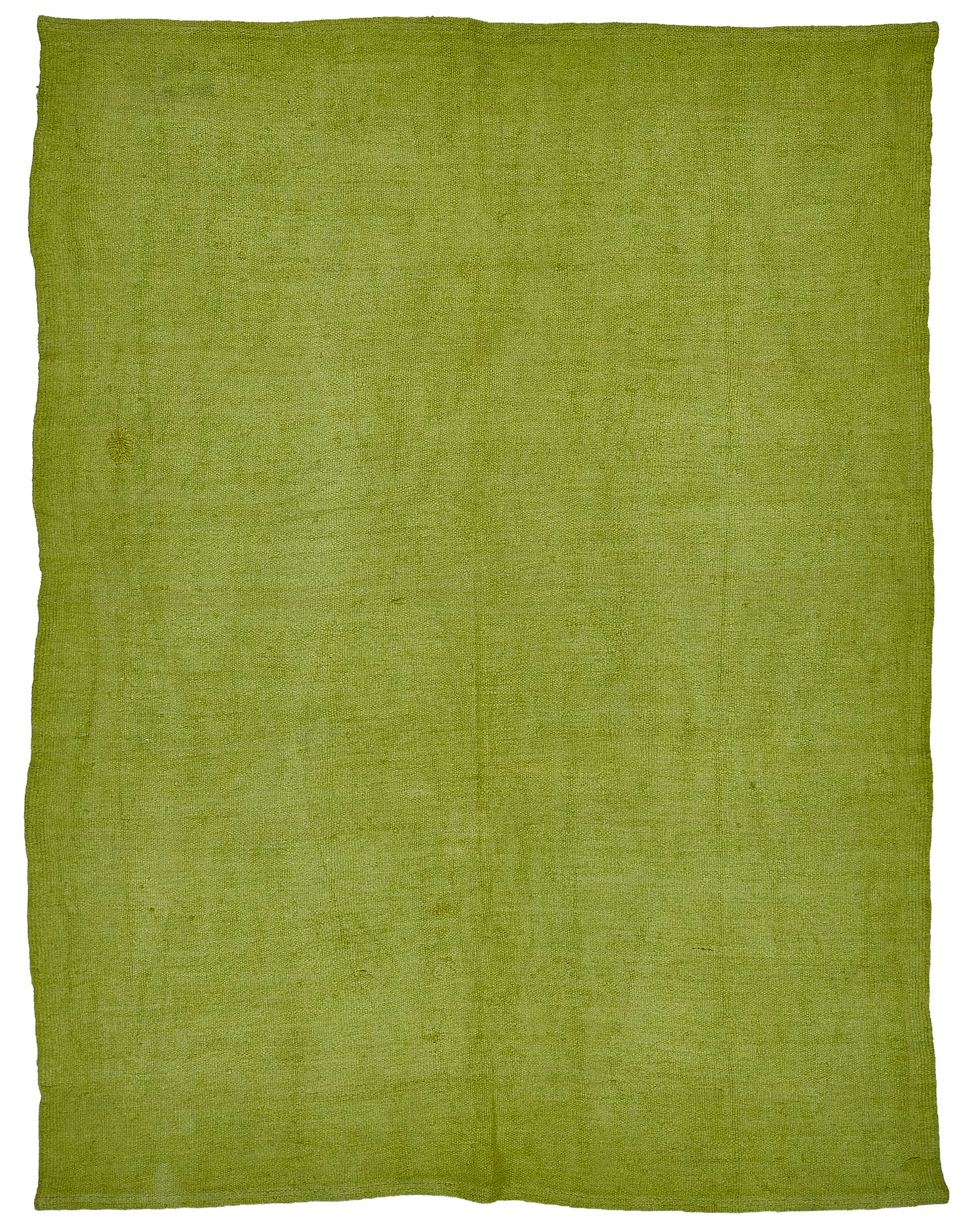 5x7 Green Color Hemp Kilim Rug - 50441