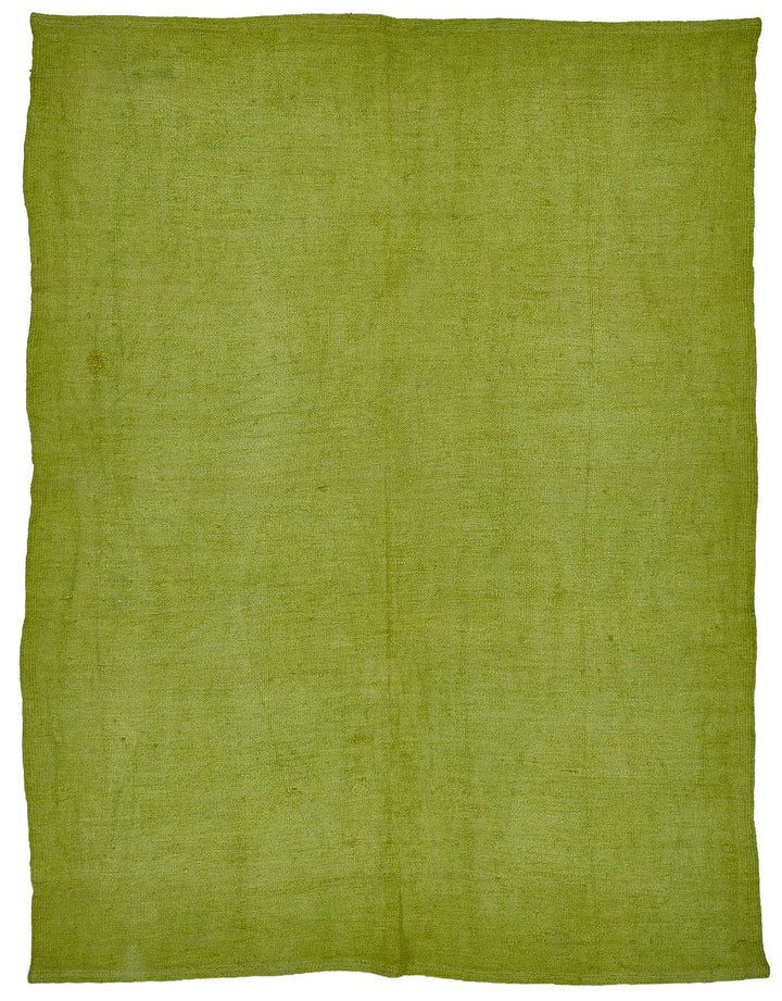 5x7 Green Color Hemp Kilim Rug - 50441