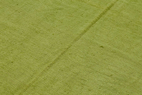 5x7 Green Color Hemp Kilim Rug - 50441