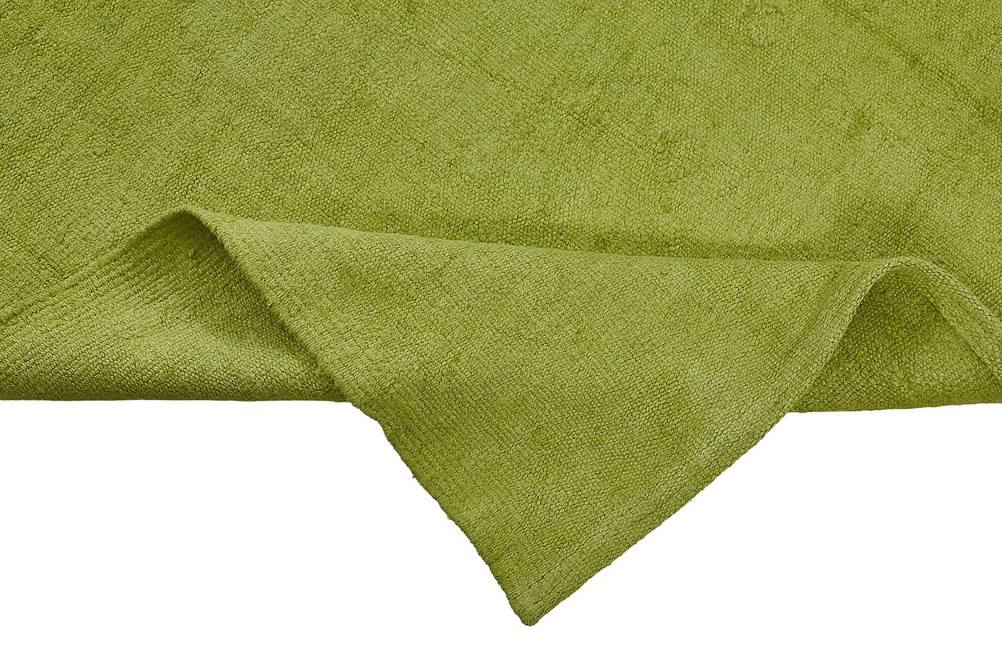5x7 Green Color Hemp Kilim Rug - 50441
