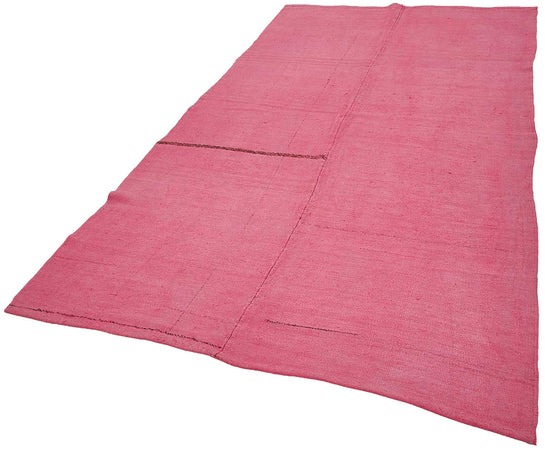 5x10 Pink Color Hemp Kilim Rug - 50442