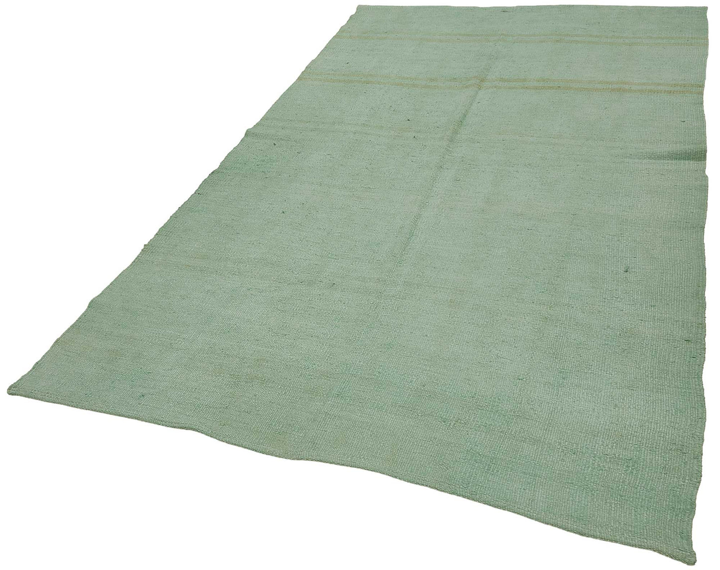 5x9 Turquoise Color Hemp Kilim Rug - 50443