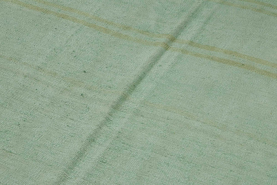 5x9 Turquoise Color Hemp Kilim Rug - 50443