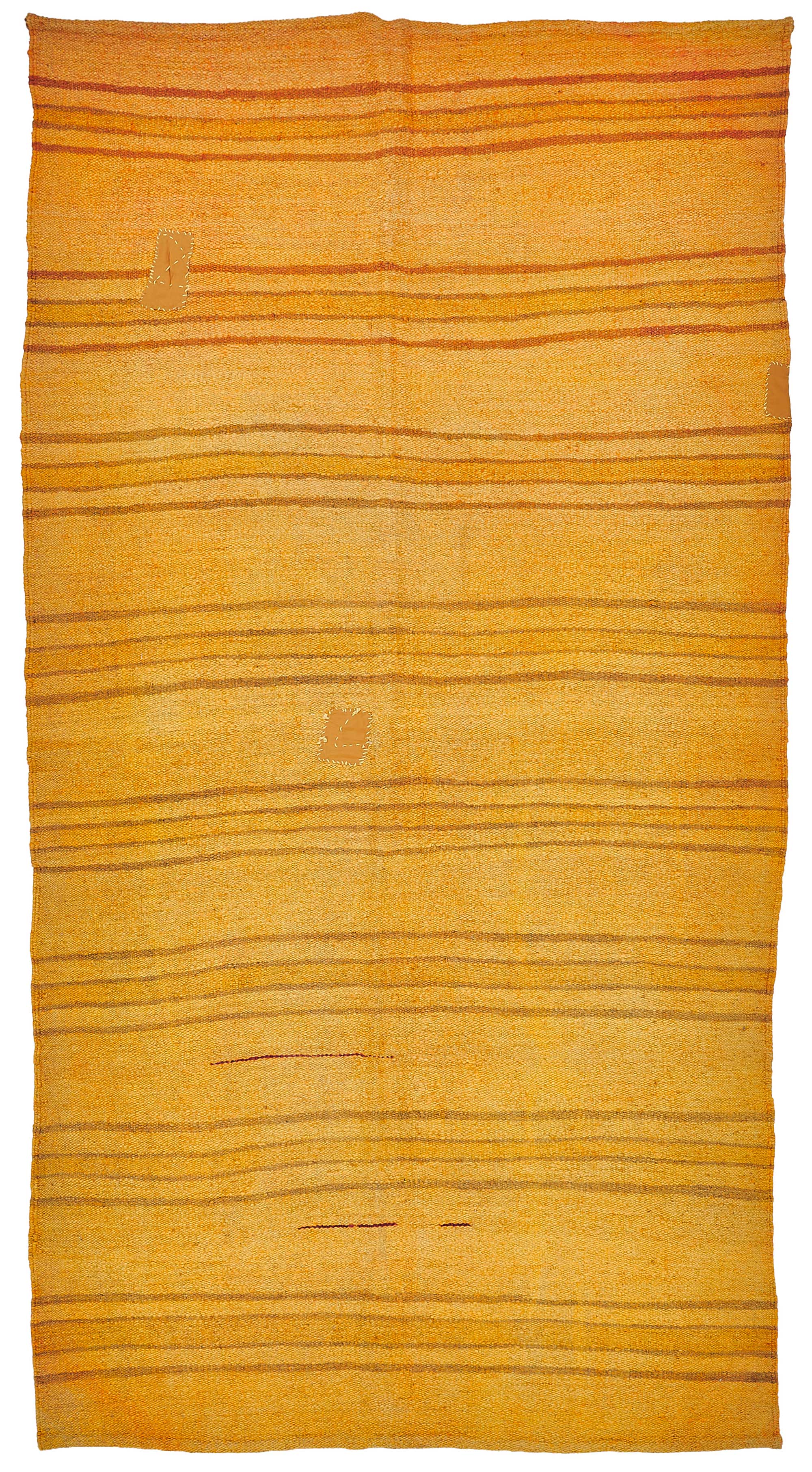 5x9 Orange Color Hemp Kilim Rug - 50444