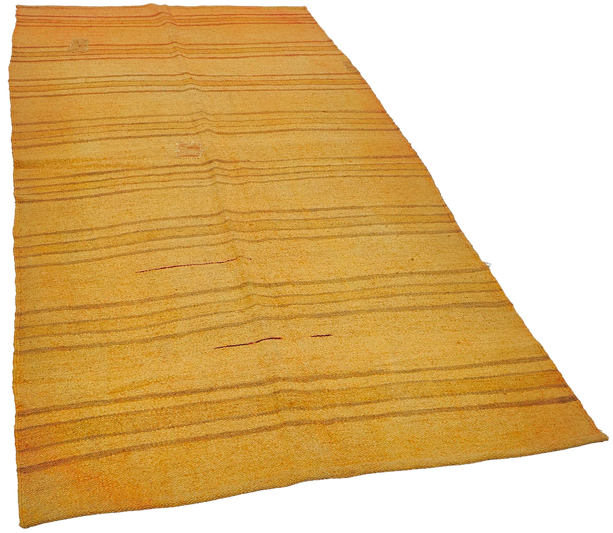 5x9 Orange Color Hemp Kilim Rug - 50444