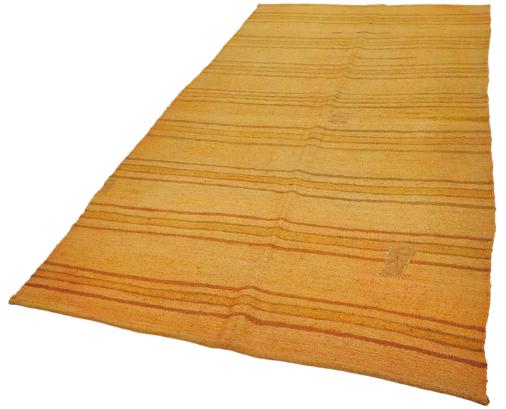 5x9 Orange Color Hemp Kilim Rug - 50444