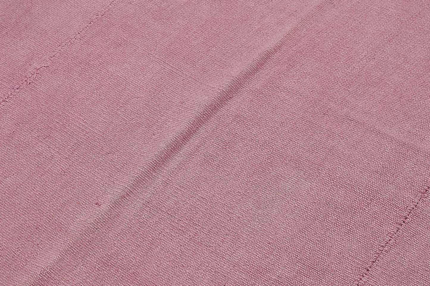7x7 Pink Color Hemp Kilim Rug - 50445