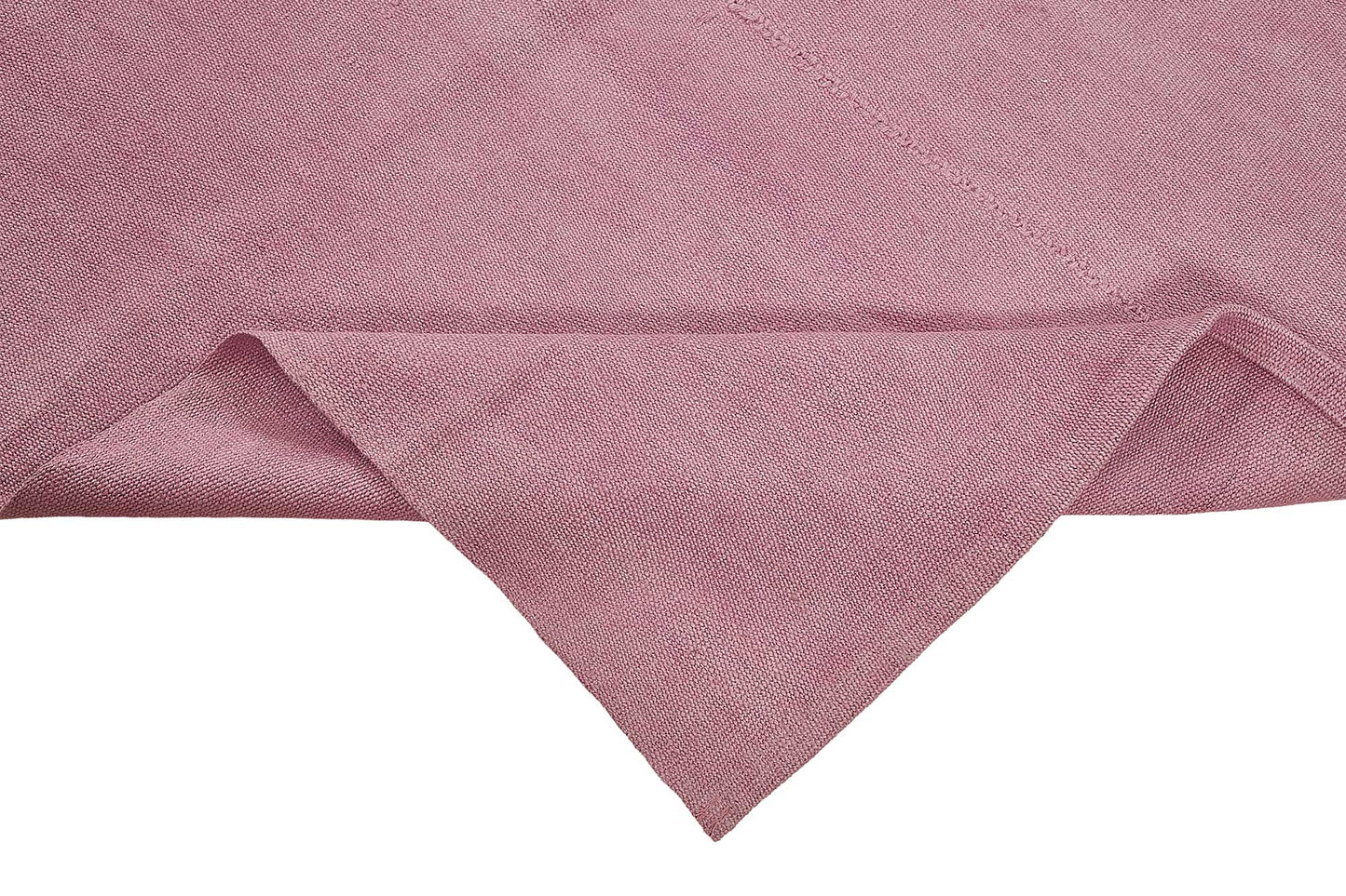 7x7 Pink Color Hemp Kilim Rug - 50445