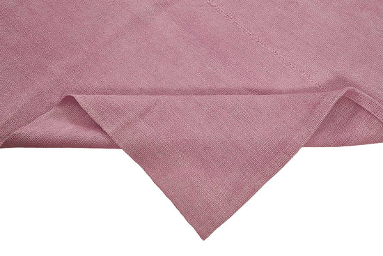 7x7 Pink Color Hemp Kilim Rug - 50445