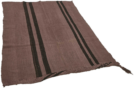 5x7 Brown Color Hemp Kilim Rug - 50446