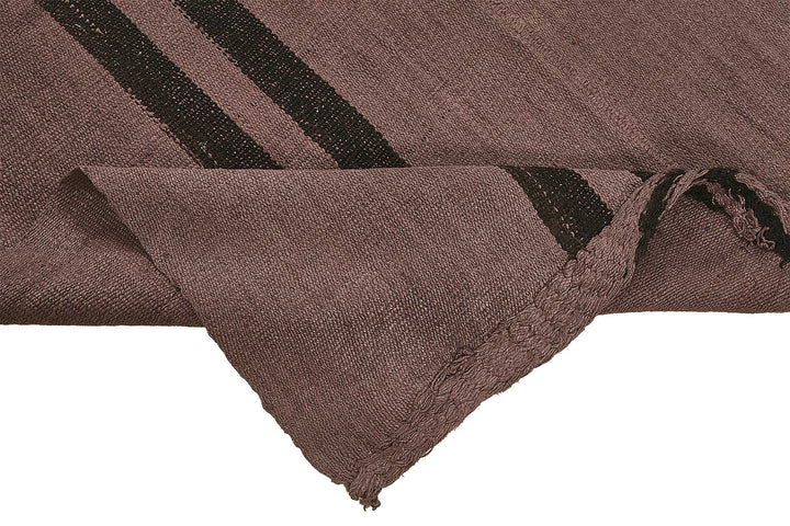 5x7 Brown Color Hemp Kilim Rug - 50446