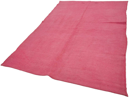 5x8 Pink Color Hemp Kilim Rug - 50448