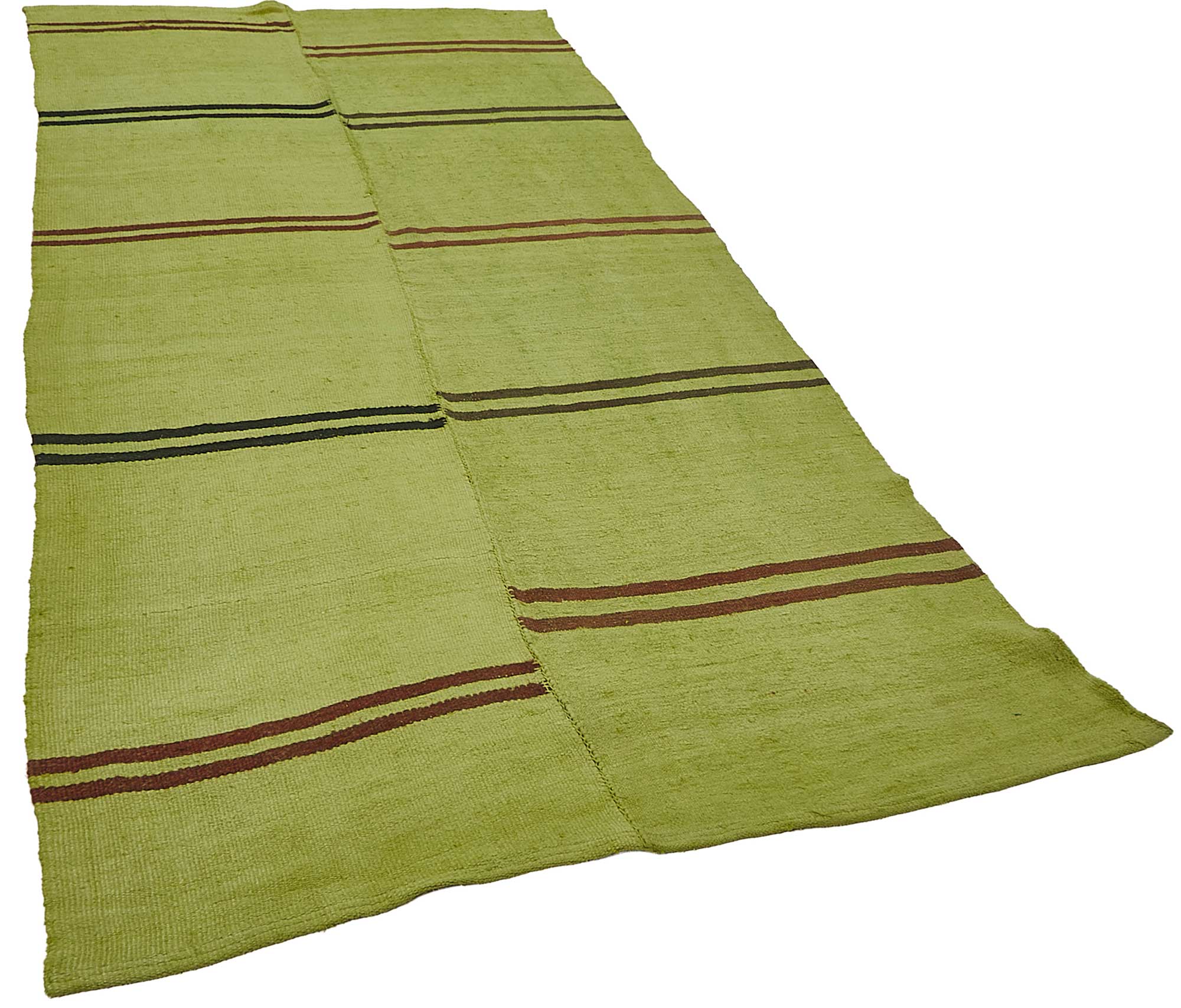 5x10 Green Color Hemp Kilim Rug - 50449