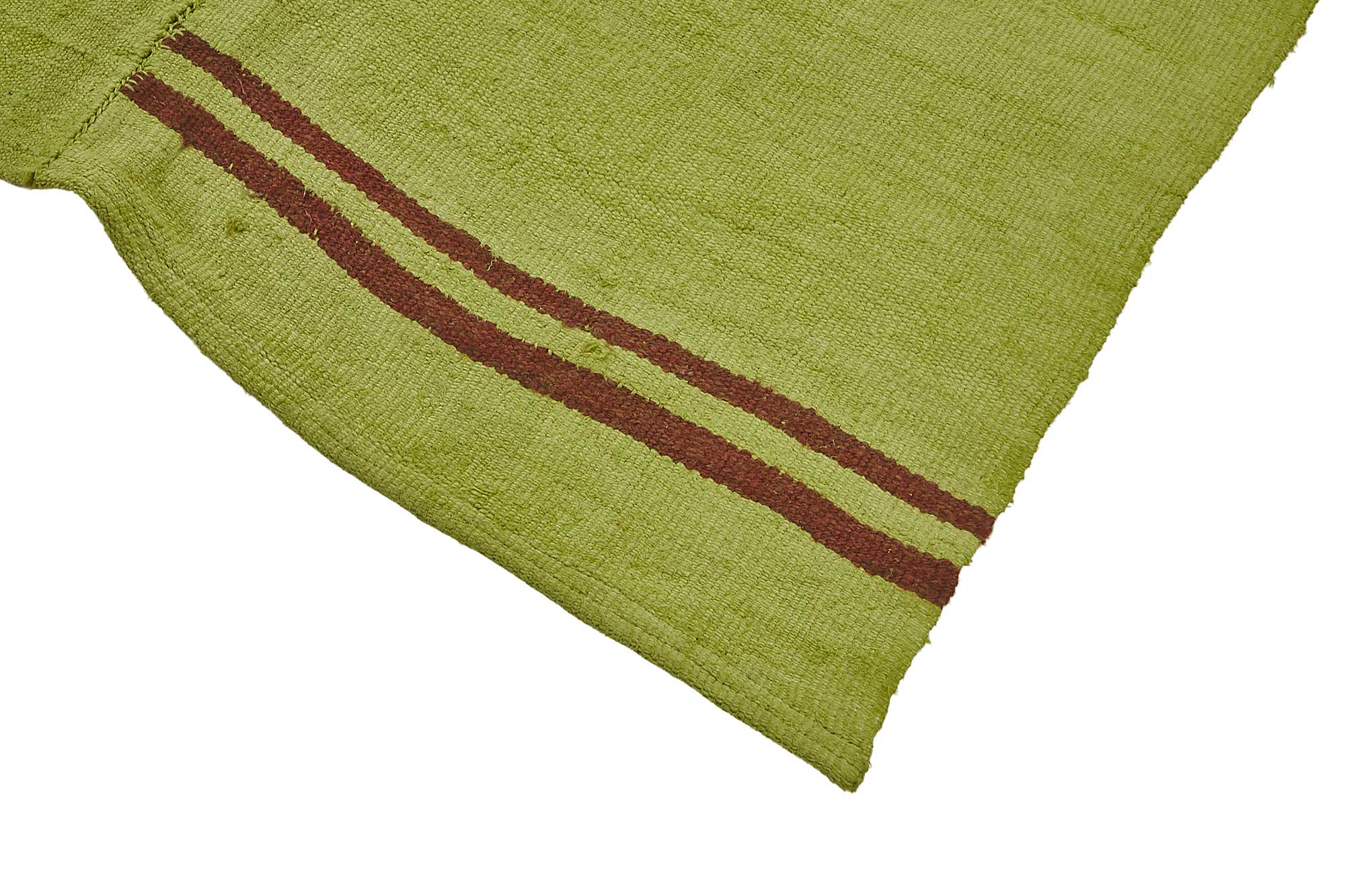 5x10 Green Color Hemp Kilim Rug - 50449