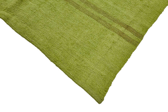5x9 Green Color Hemp Kilim Rug - 50450