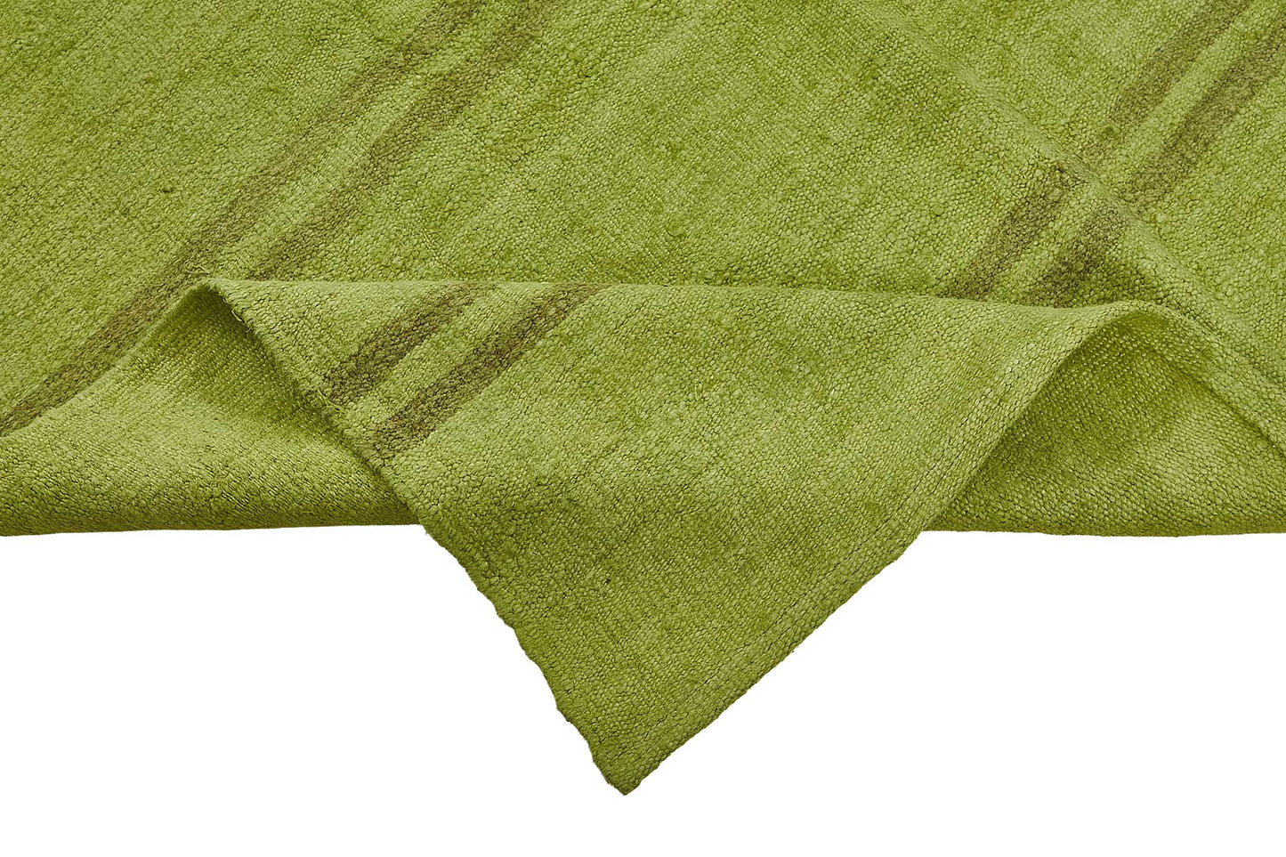 5x9 Green Color Hemp Kilim Rug - 50450