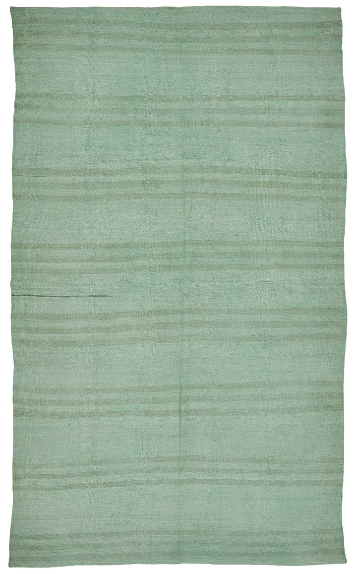 5x10 Turquoise Color Hemp Kilim Rug - 50451