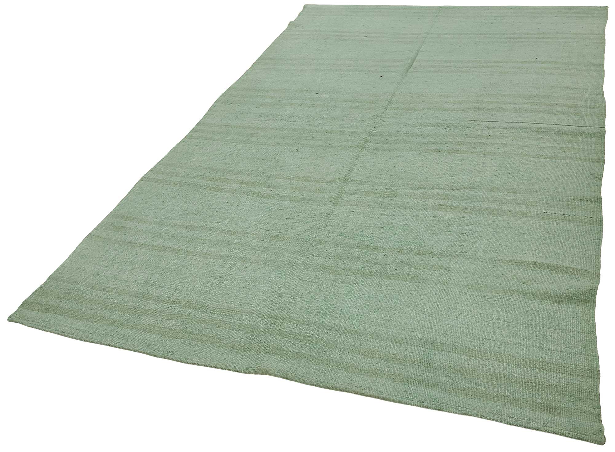 5x10 Turquoise Color Hemp Kilim Rug - 50451