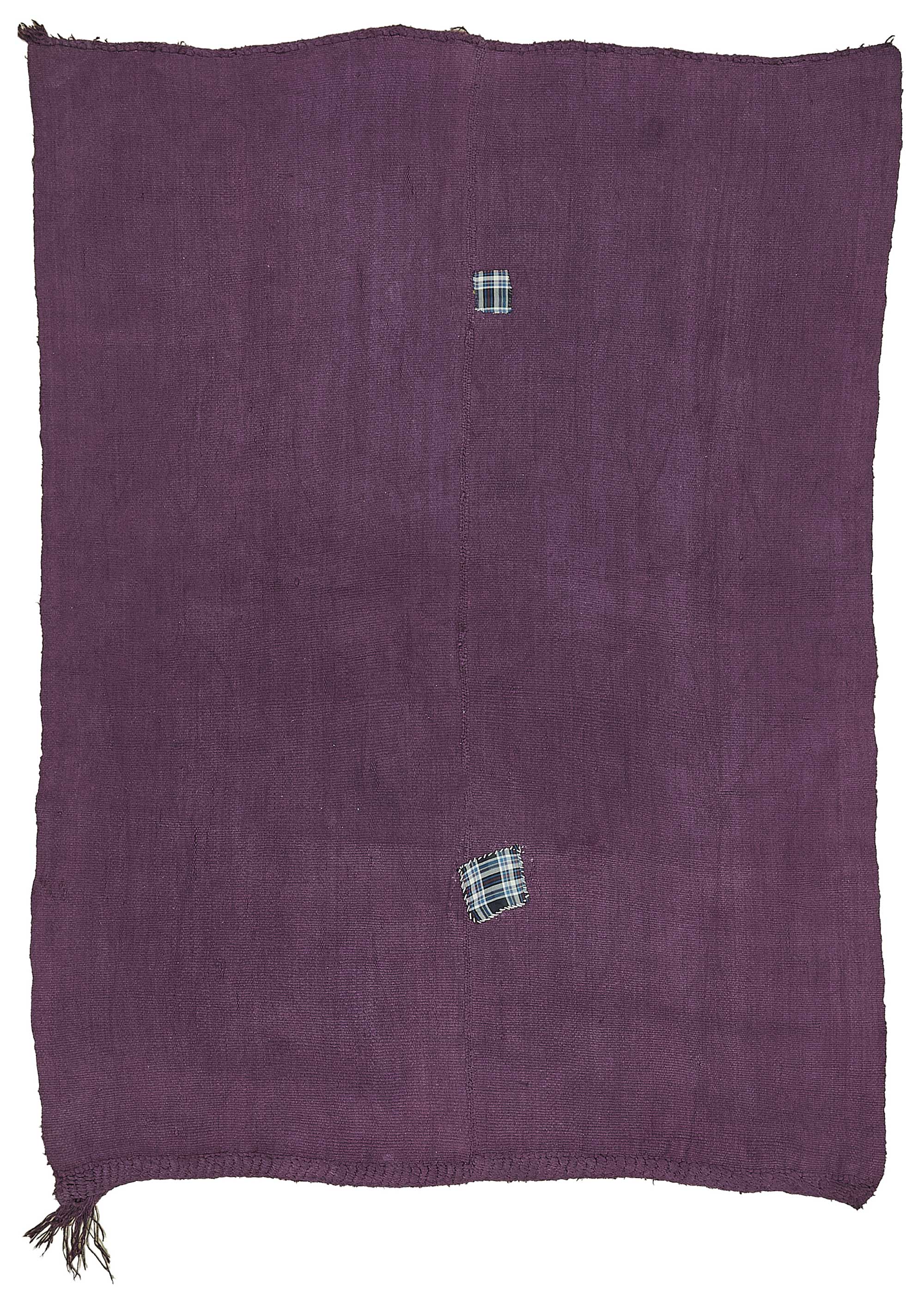 5x6 Purple Color Hemp Kilim Rug - 50452