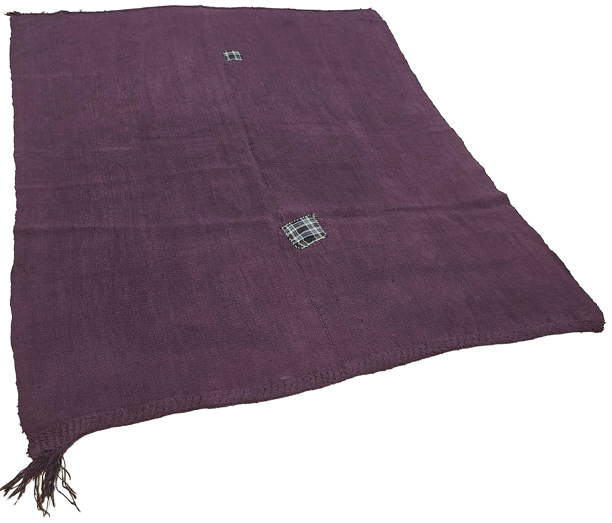 5x6 Purple Color Hemp Kilim Rug - 50452