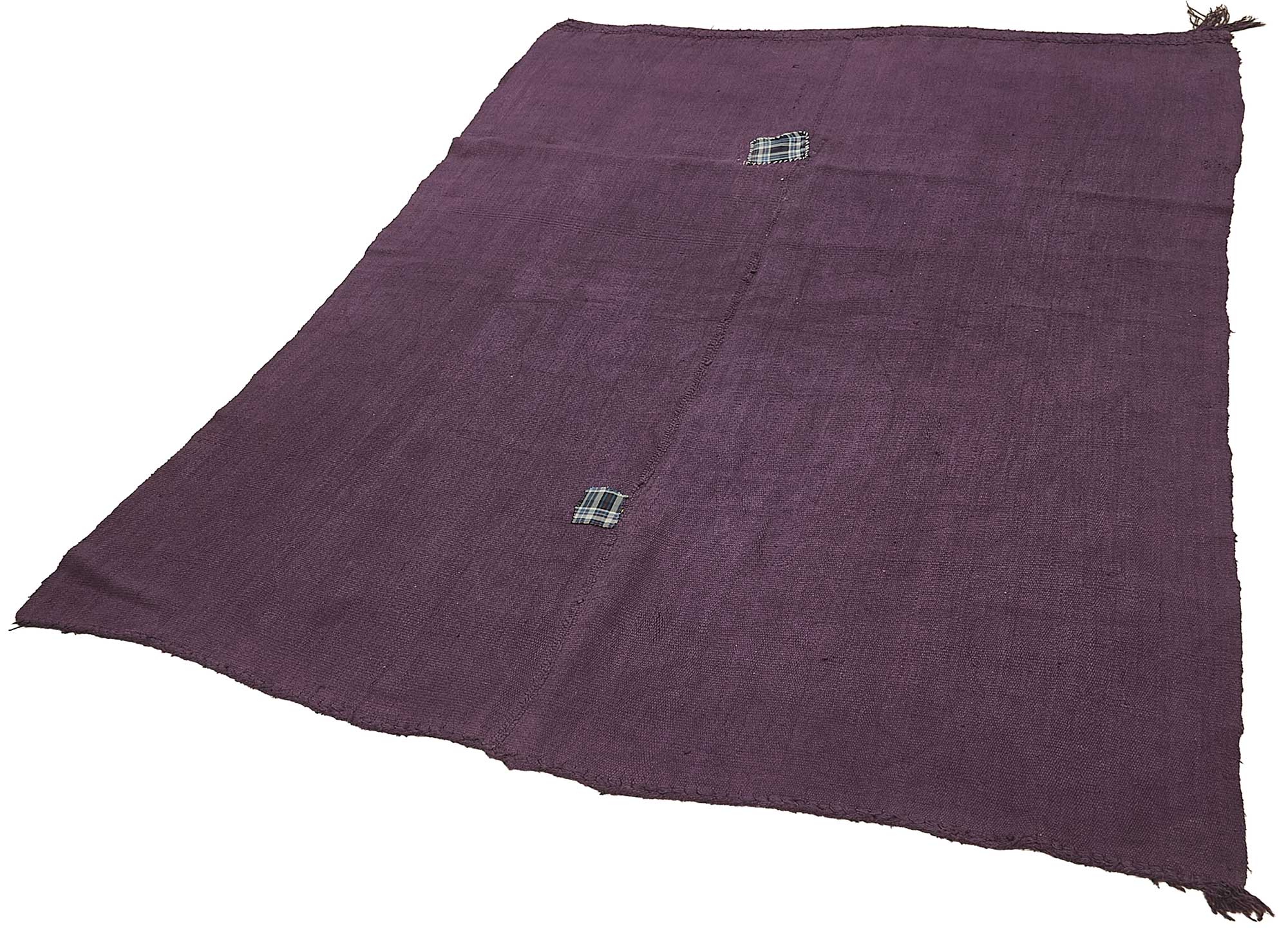 5x6 Purple Color Hemp Kilim Rug - 50452