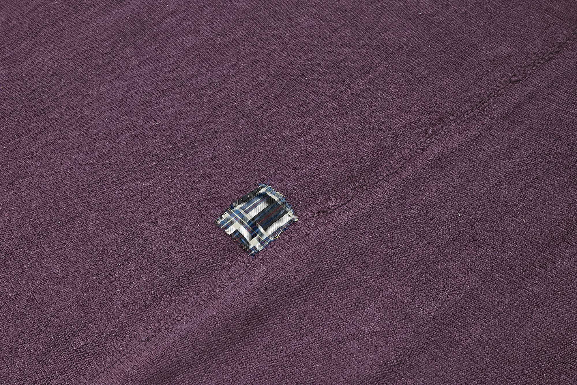 5x6 Purple Color Hemp Kilim Rug - 50452