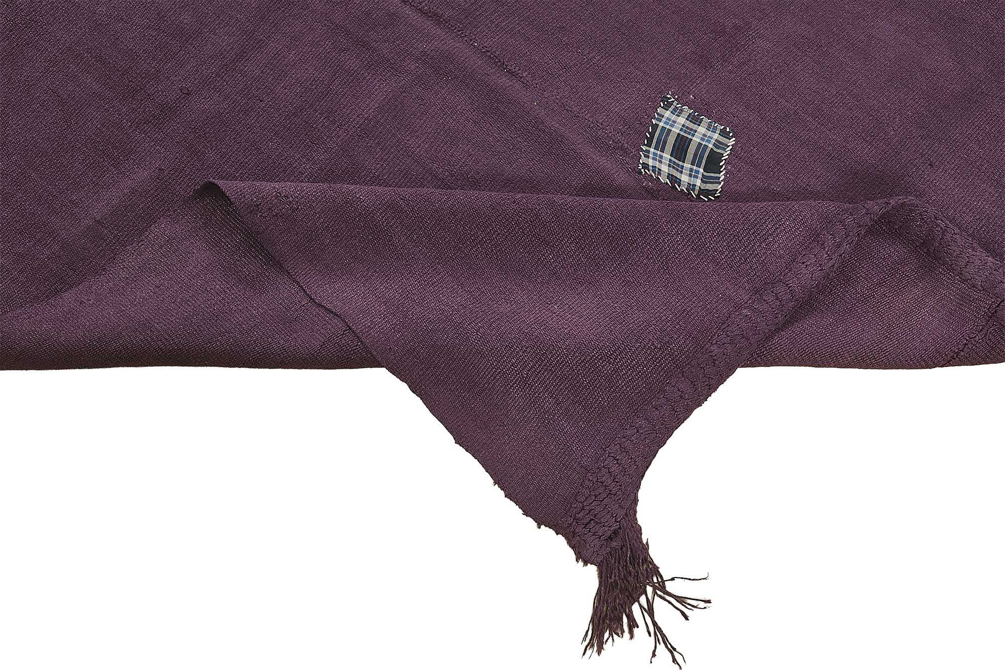 5x6 Purple Color Hemp Kilim Rug - 50452