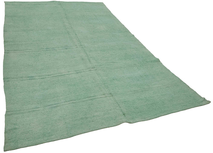 6x9 Turquoise Color Hemp Kilim Rug - 50453
