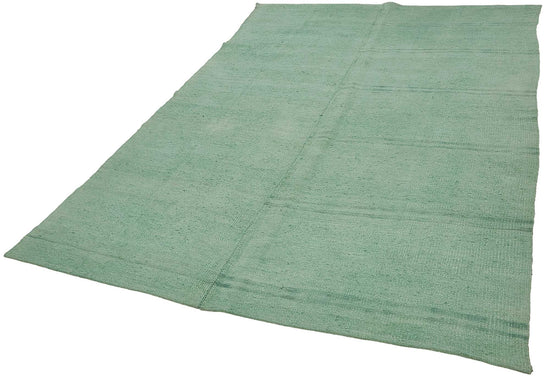 6x9 Turquoise Color Hemp Kilim Rug - 50453